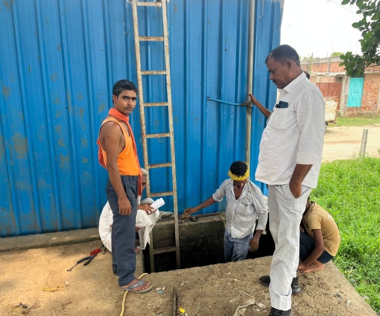 पुराना भोजपुर में दुरुस्त हुई जलापूर्ति, 3 एचपी मोटर लगते ही लौटी जलापूर्ति