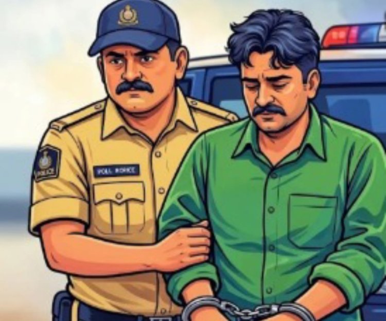 रेलवे क्रॉसिंग के  समीप से शराब के साथ तस्कर गिरफ्तार, बाइक जप्त