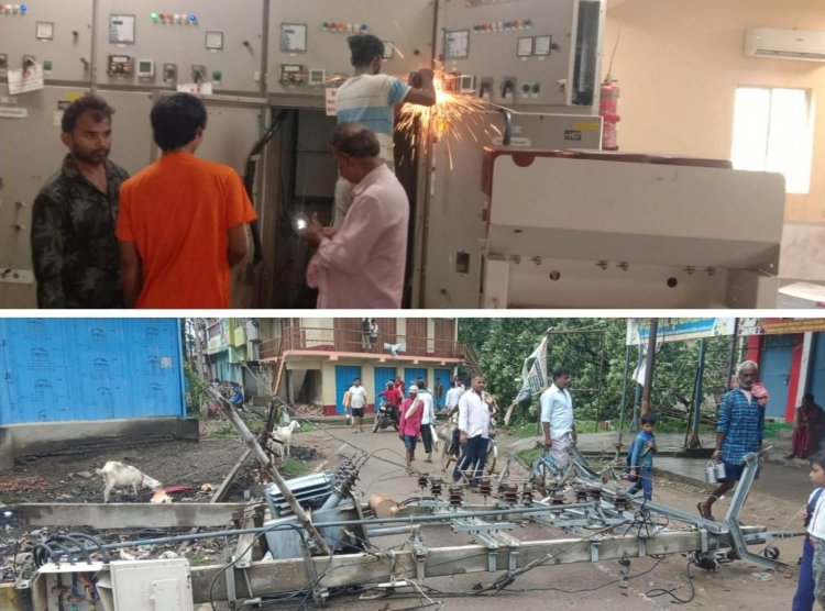 अर्नब तूफान ने खोली डुमरांव की बिजली व्यवस्था की पोल, 24 घंटे तक अंधेरे में रहा अनुमंडल