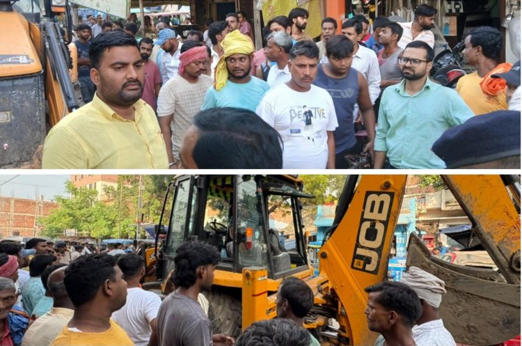 सड़क खाली कराने उतरा नगर परिषद, अतिक्रमणकारियों में मचा हड़कंप