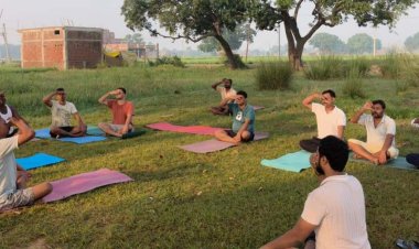 रघुनाथपुर योगा क्लब की पहल