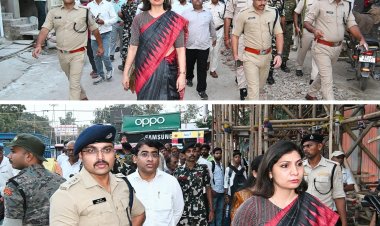 दुर्गा पूजा पर प्रशासन अलर्ट, डीएम-एसपी ने संभाला मोर्चा