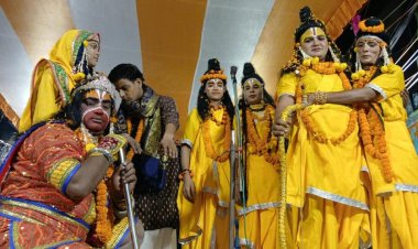 भरत-राम का मिलन देख छलक उठीं आंखें, जय श्रीराम से गूंजा यमुना चौक