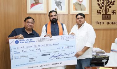 *बाढ़ पीड़ितों की सहायता के लिए इंपा ने बढ़ाया हाथ, मुख्यमंत्री राहत कोष में दिए 5 लाख रुपये