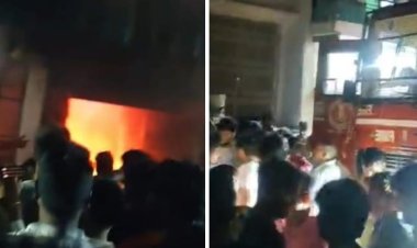 शॉर्ट सर्किट ने निगली कारोबारी की सालभर की मेहनत, 40 लाख का सामान स्वाहा
