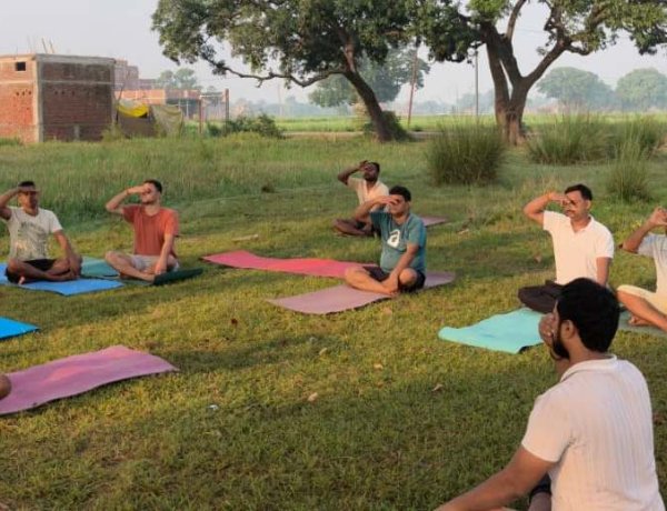 रघुनाथपुर योगा क्लब की पहल