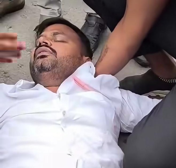 वोट कटौती के विरोध में पटना में प्रदर्शन के दौरान डुमरांव के पूर्व विधायक घायल