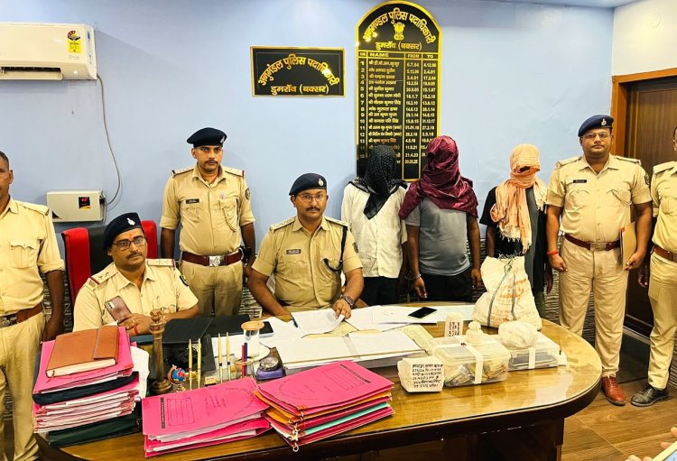 ब्रह्मपुर में 127 ग्राम हेरोइन के साथ कुख्यात पिंटू नट समेत तीन तस्कर गिरफ्तार, एक फरार