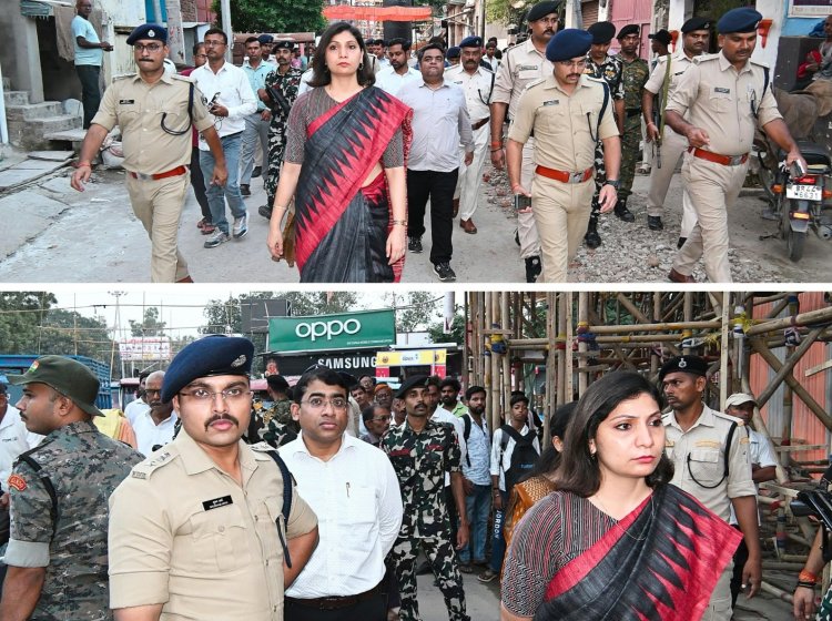 दुर्गा पूजा पर प्रशासन अलर्ट, डीएम-एसपी ने संभाला मोर्चा
