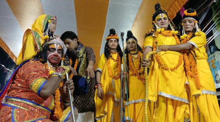 भरत-राम का मिलन देख छलक उठीं आंखें, जय श्रीराम से गूंजा यमुना चौक