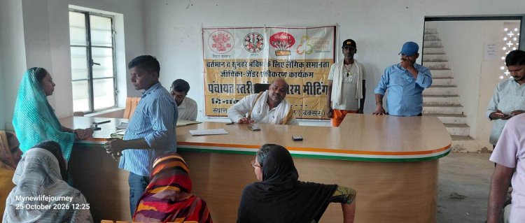 पंचायत स्तरीय जेंडर फोरम की हुई बैठक, लैंगिक समानता पर दिया गया जोर