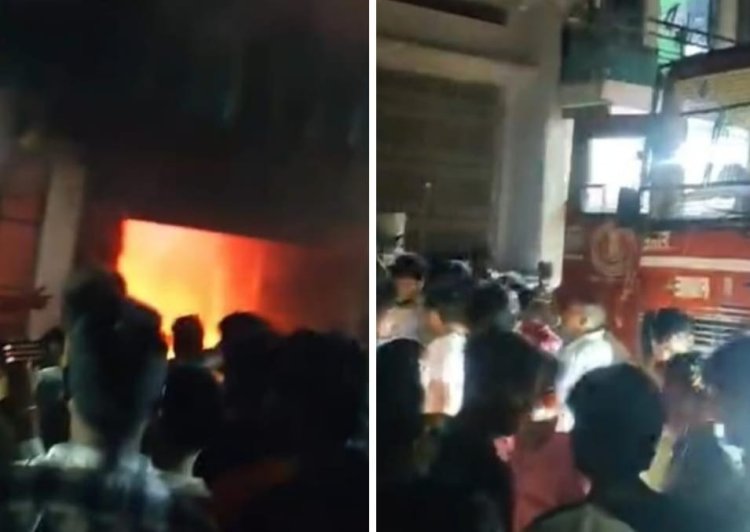 शॉर्ट सर्किट ने निगली कारोबारी की सालभर की मेहनत, 40 लाख का सामान स्वाहा